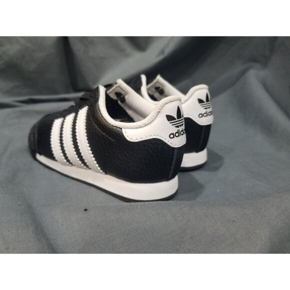 Adidas Toddlers Samoa I Casual Sneakers Leather White Black Size 6 NEW NO BOX! - Picture 8 of 11
